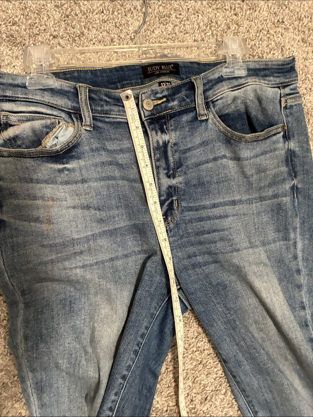 Judy Blue Mid Rise Blue Bootcut Jeans - Picture 6 of 9